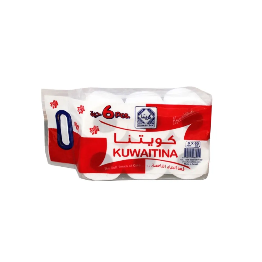 ربطة 6 حبة رول حمام كويتنا 60 جم