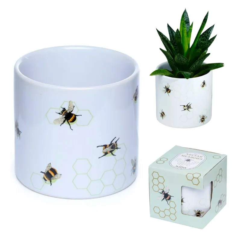 Bees Ceramic Small Vase