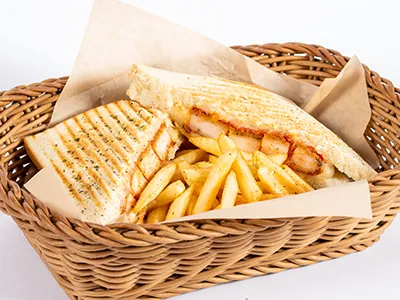 CHICKEN PARMESAN PANINI.