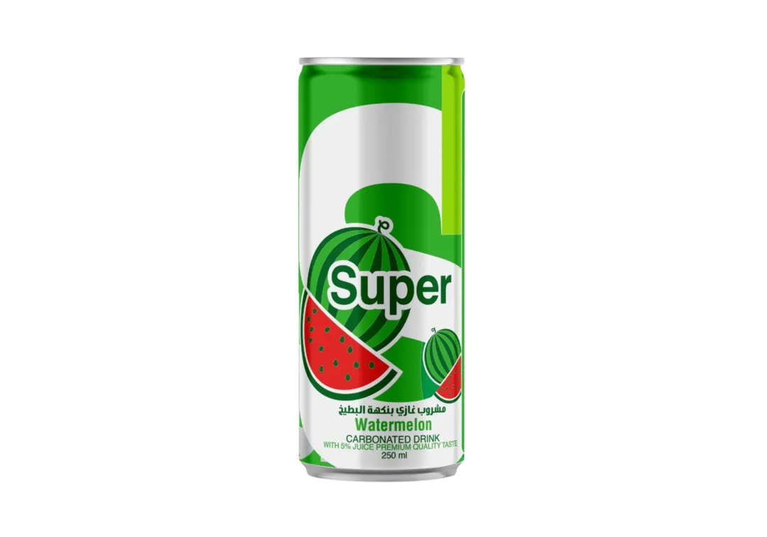 Super Watermelon Flavored Carbonated Drink 250ml