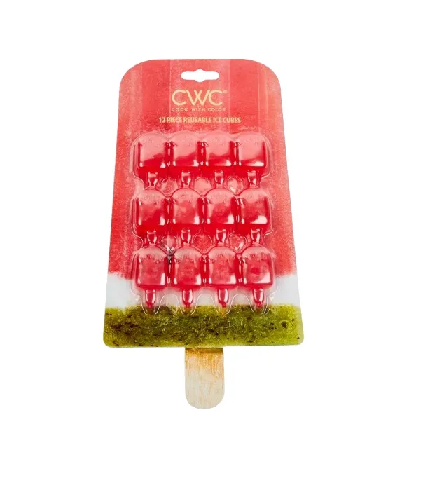 12 Reusable Ice Cubes - Watermelon Ice Cream