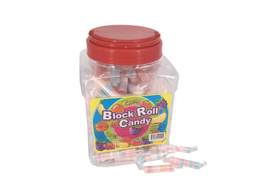 Block Roll Fruit Flavored Candy 100 Pieces