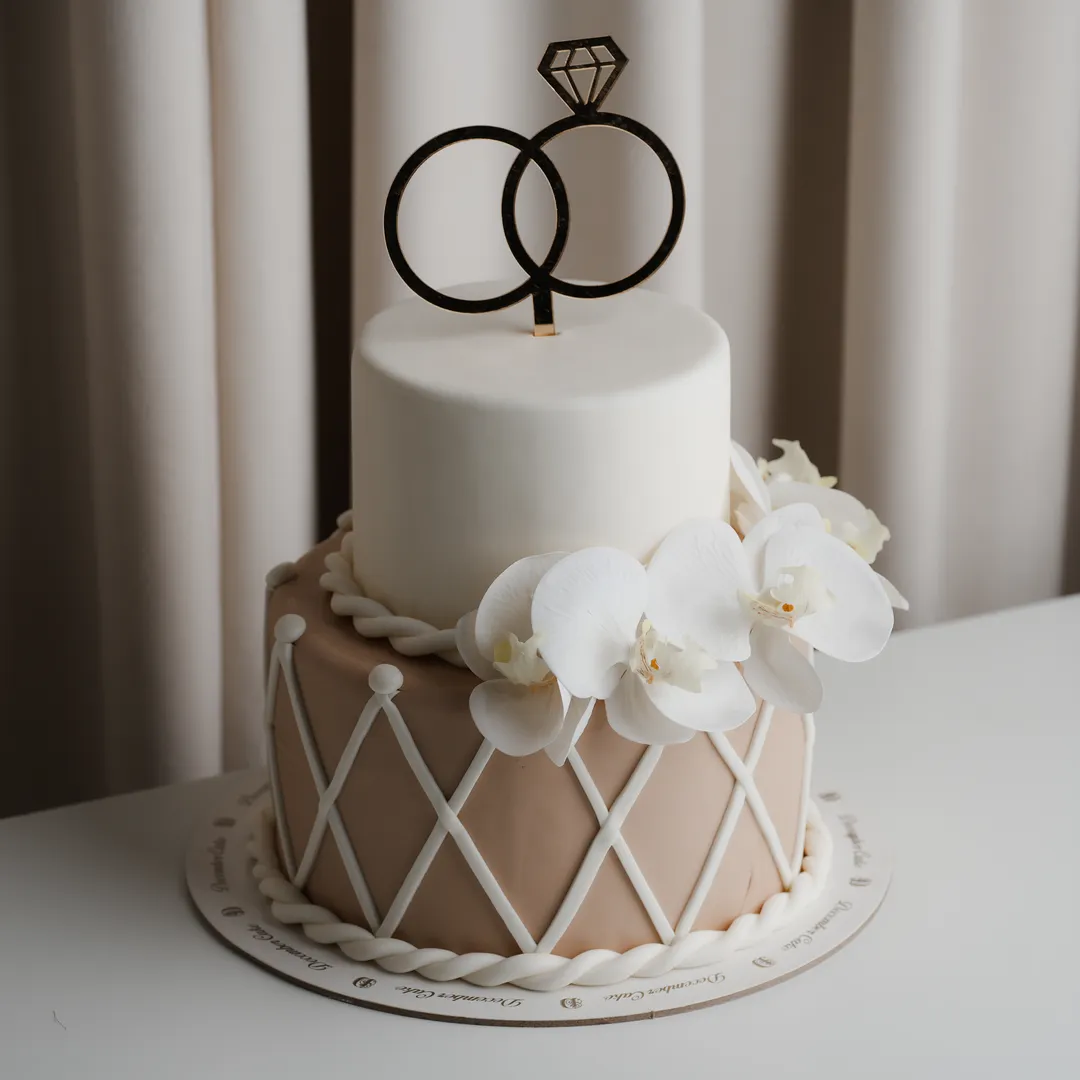 Double elegant ring cake 8inch