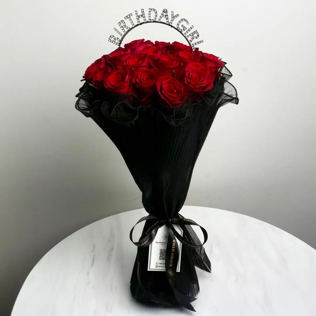 Birthday Girl Red Bouquet H21