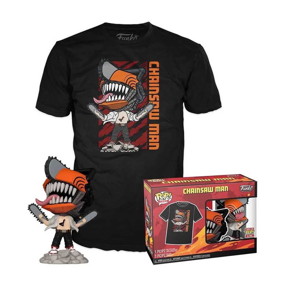 Funko Pop! Chainsaw Man Tshirt & Figure