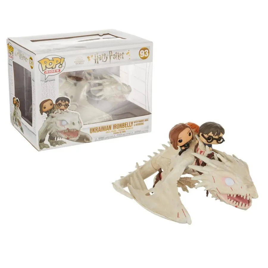 Funko Pop Rides! Harry Potter Ukrainian Ironbelly with Harry, Ron & Hermione