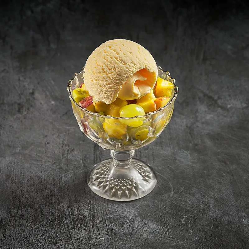 Fruit Salad with ice cream