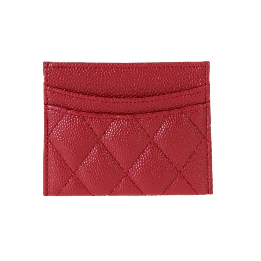 Quilted Card Holder - Red
