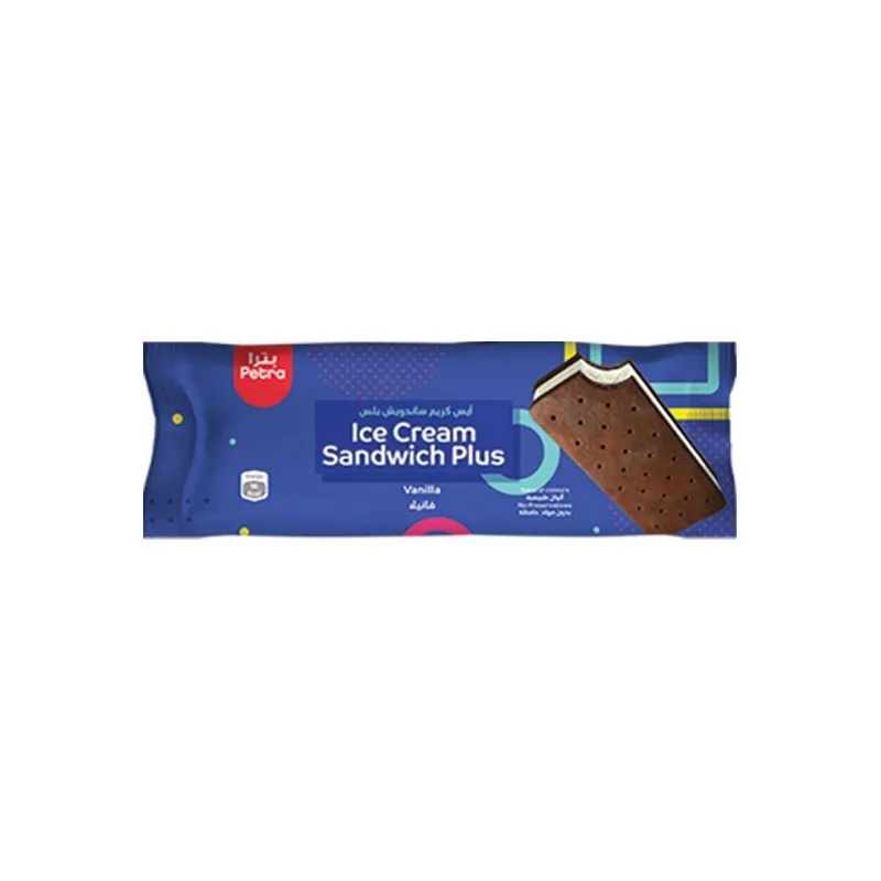 Sandwich Plus Vanilla Ice Cream 70 ml (12 Pieces)