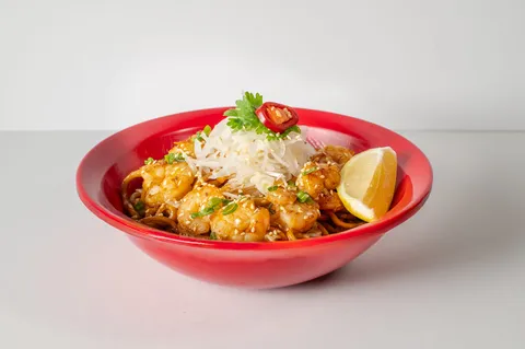 Korean Garlic Shrimps Noodles