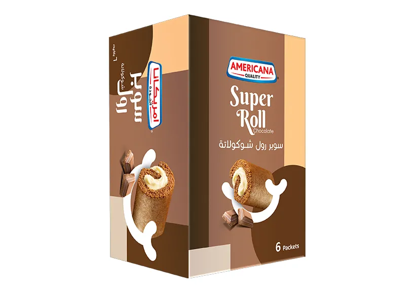 Americana Super Roll Chocolate 60g x 6 pieces