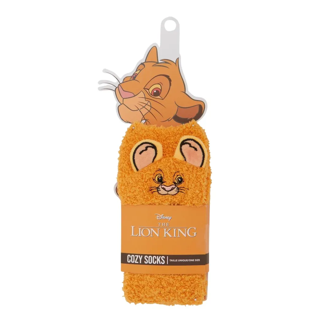 Lion King Fluffy Socks - Dark Yellow