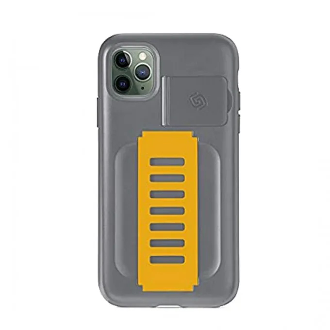 كفر grip2u ايفون 11 برو ماكس رمادي باصفر