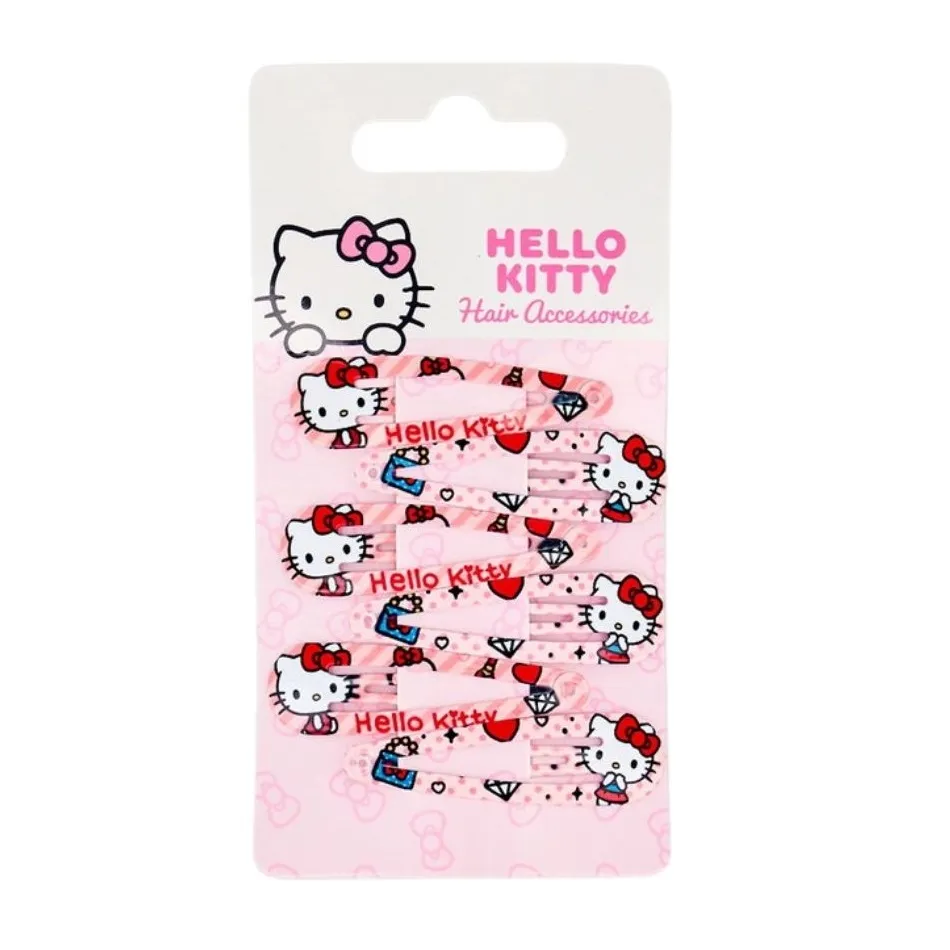 Hello Kitty Hair clips - 6 PCS