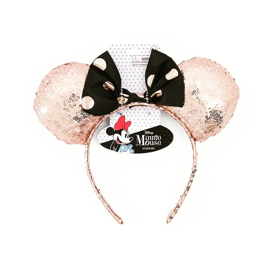 Minnie Mouse Ears Headband - Rose Gold