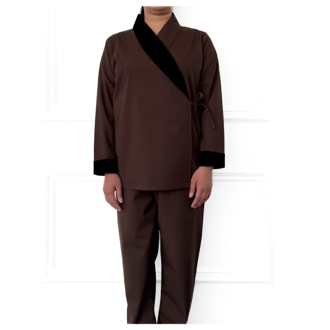 Single Velvet Collar Cotton Set