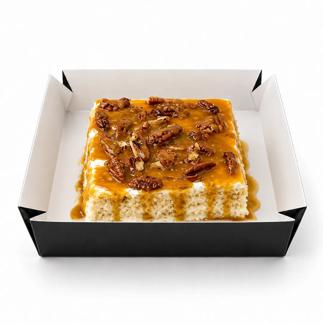 Tres leches Salted Caramel Pecan