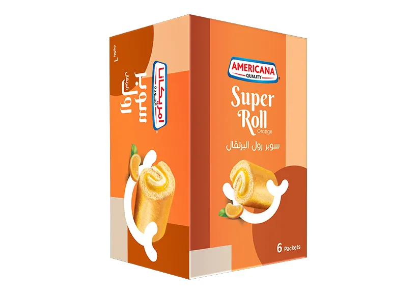 Americana Super Roll Orange 60g x 6 pieces