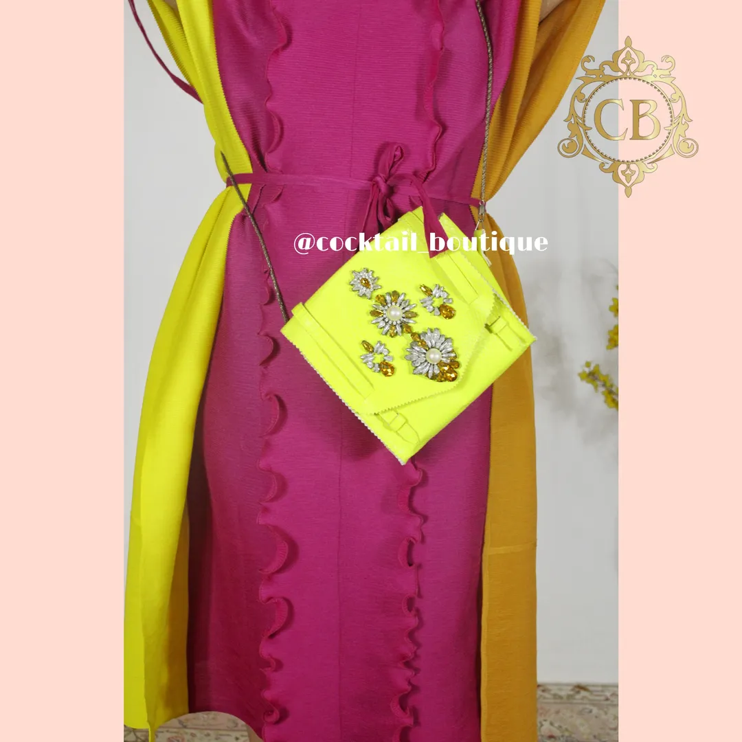 Yellow Crystal Bag
