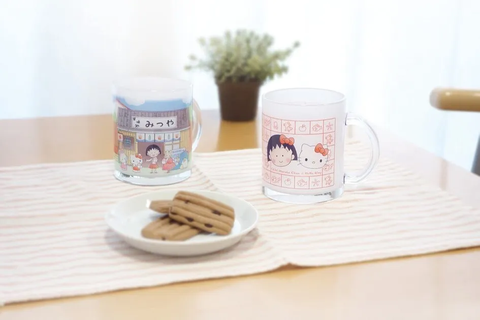 Chibi Maruko x Hello Kitty Mug