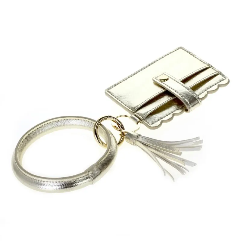 Wristlet Keychain & Card Holder - 6 Colors Available