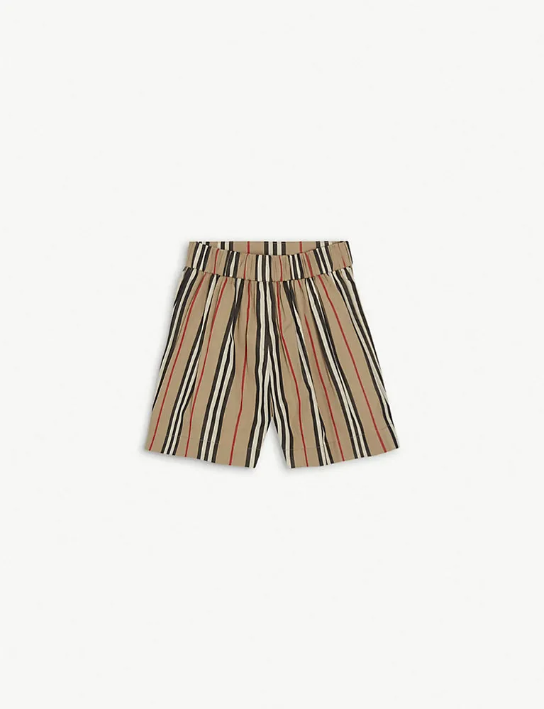 Burberry Tamara Checked Cotton Shorts