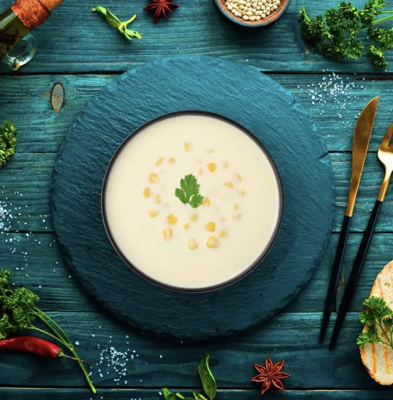 شوربة كريمة دجاج
