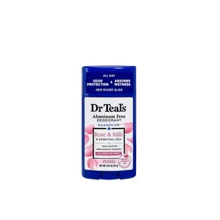 ديودرنت Dr Teal’s خالي من الألمنيوم ( ورد روز/ حليب)
