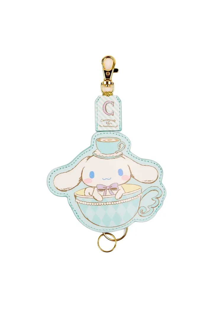 Sanrio Cinnamoroll Leather Keycahin - 15th Anniversary