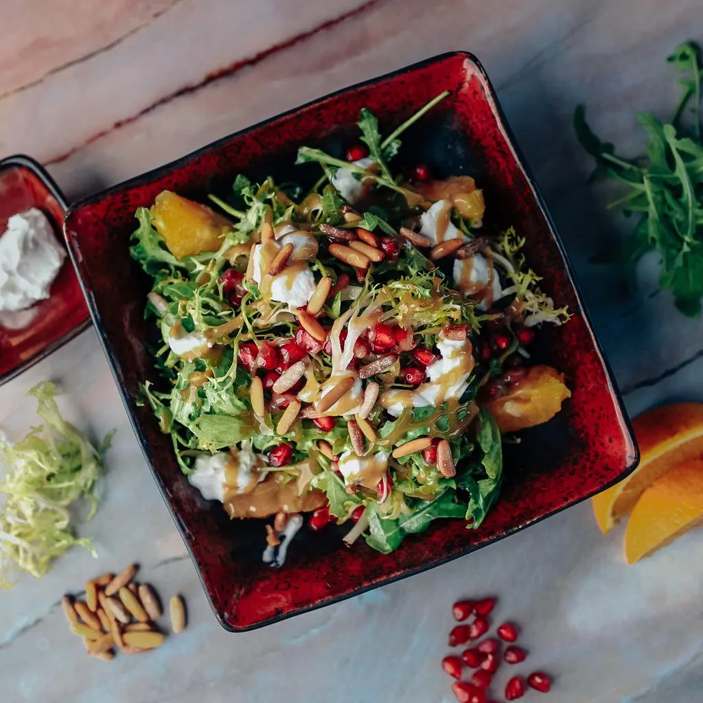 Arugula & goat cheese