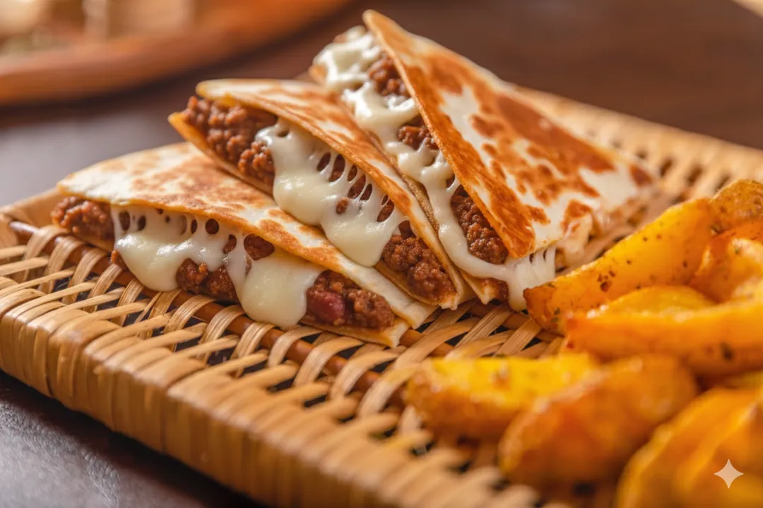 Chilli beef Quesadilla