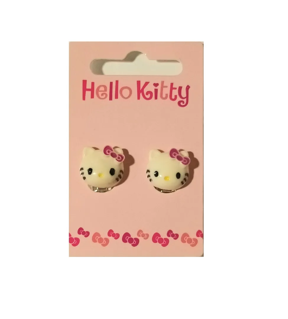 Hello Kitty Kids Clips Earrings