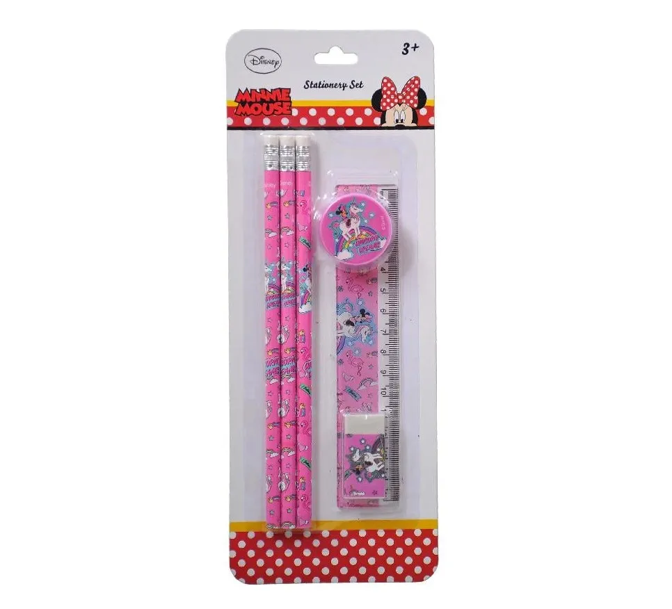 Minnie Mouse 6 PCS Stationery Kit Set