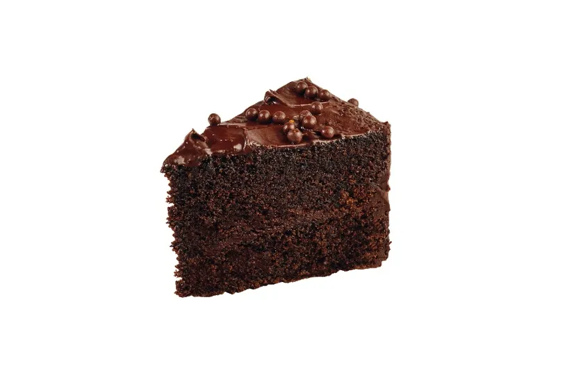 Slice Chocolate Fudge Cake