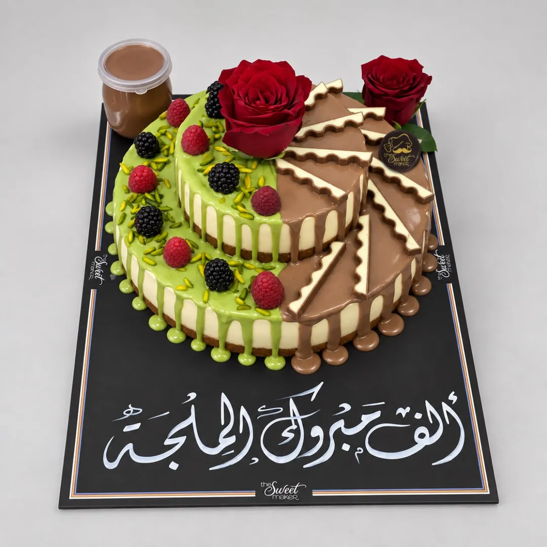 شيز كيك المكس مع العبارة