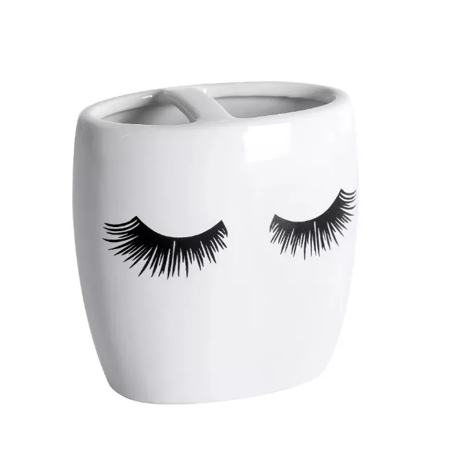Cosmetique Bathroom Tumbler White - Eyebrow