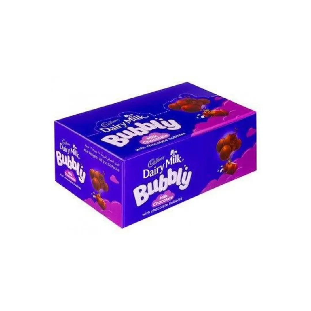 Cadbury Dairy Milk Chocolate Bubbly 12 Pieces x 28g