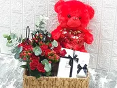 Valentine Bear Basket