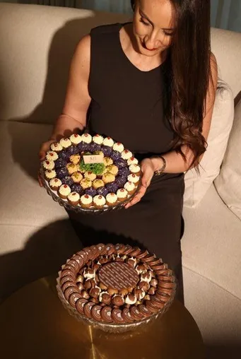 Cristal chocolate stand (E2) with mixed kibbeh (E2)NEW
