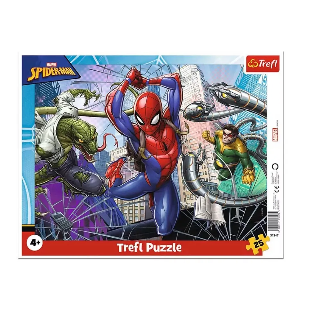 Spider-Man Brave Framed Puzzle - 25 PCS