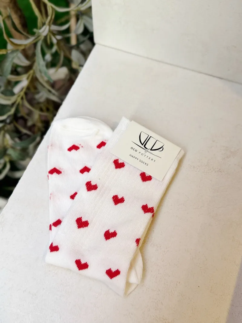 Red Hearts Socks