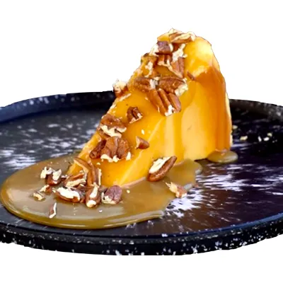 Salted Caramel Pecan San Sebastián Cheesecake