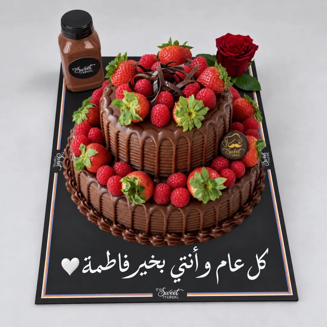 كيكة مع العبارة