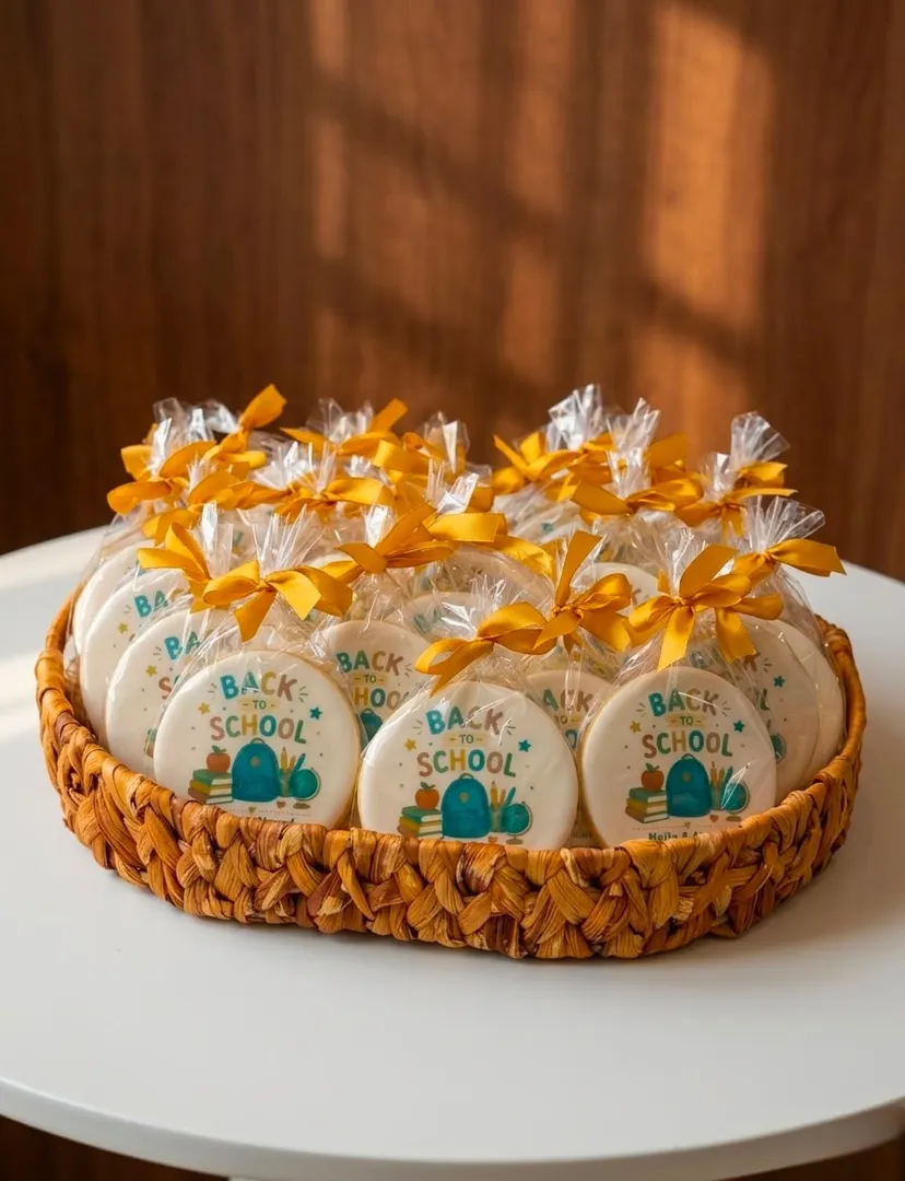 Back to School Tray Printed Cookie