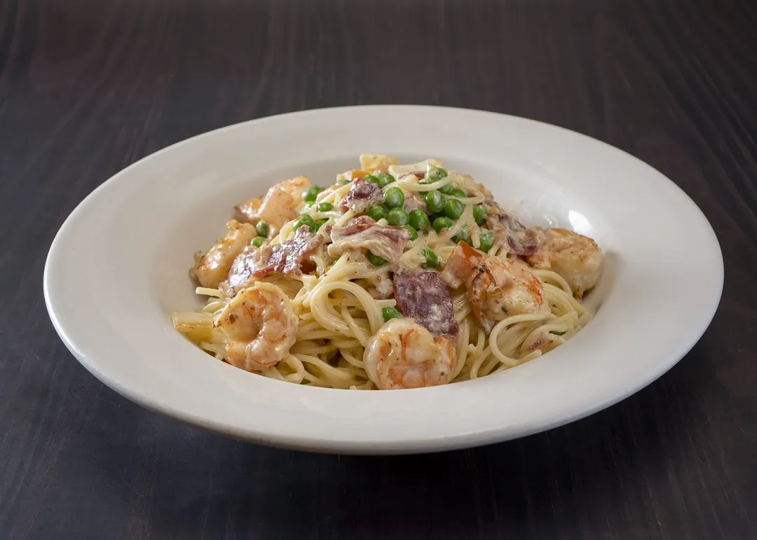 SHRIMP CARBONARA.