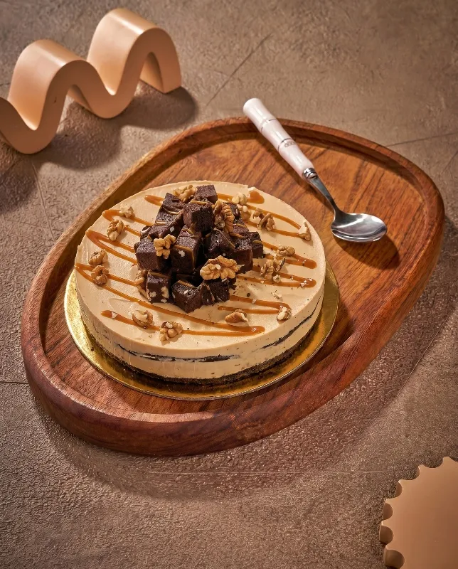 Salted Caramel Brownies Gelato Tart