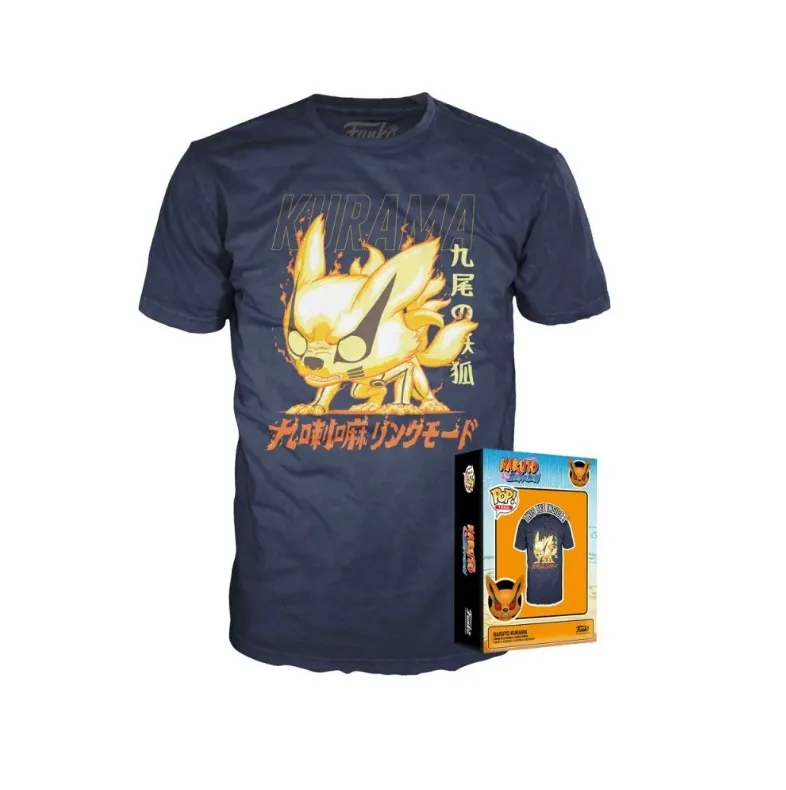 Funko Naruto Kurama Boxed T-Shirt- Navy Blue