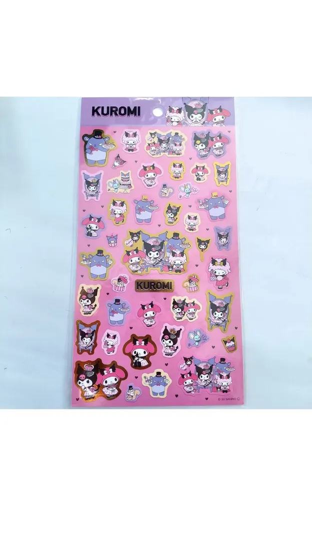 Kuromi sticker sheet