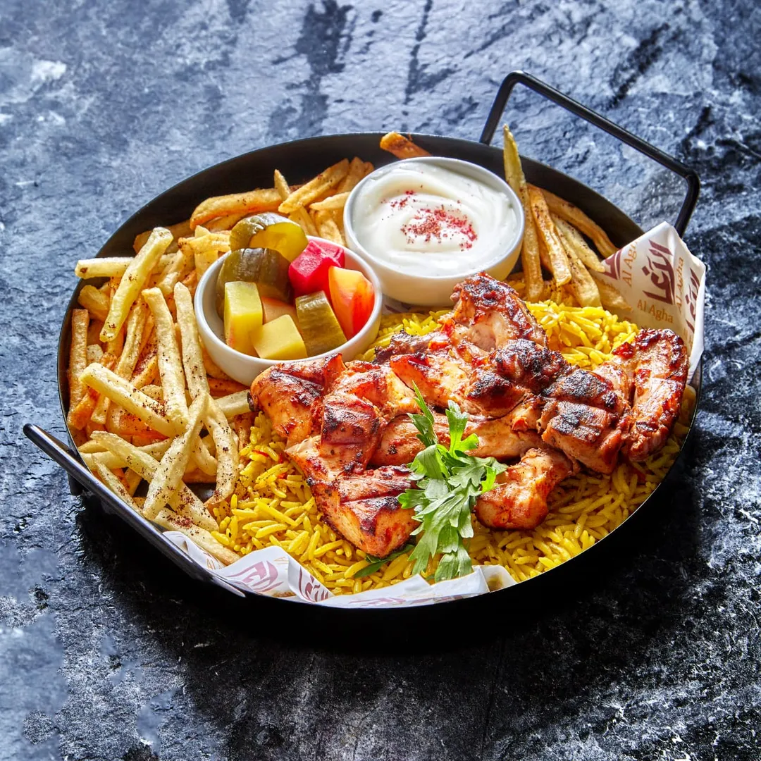Breast thigh tikka meal