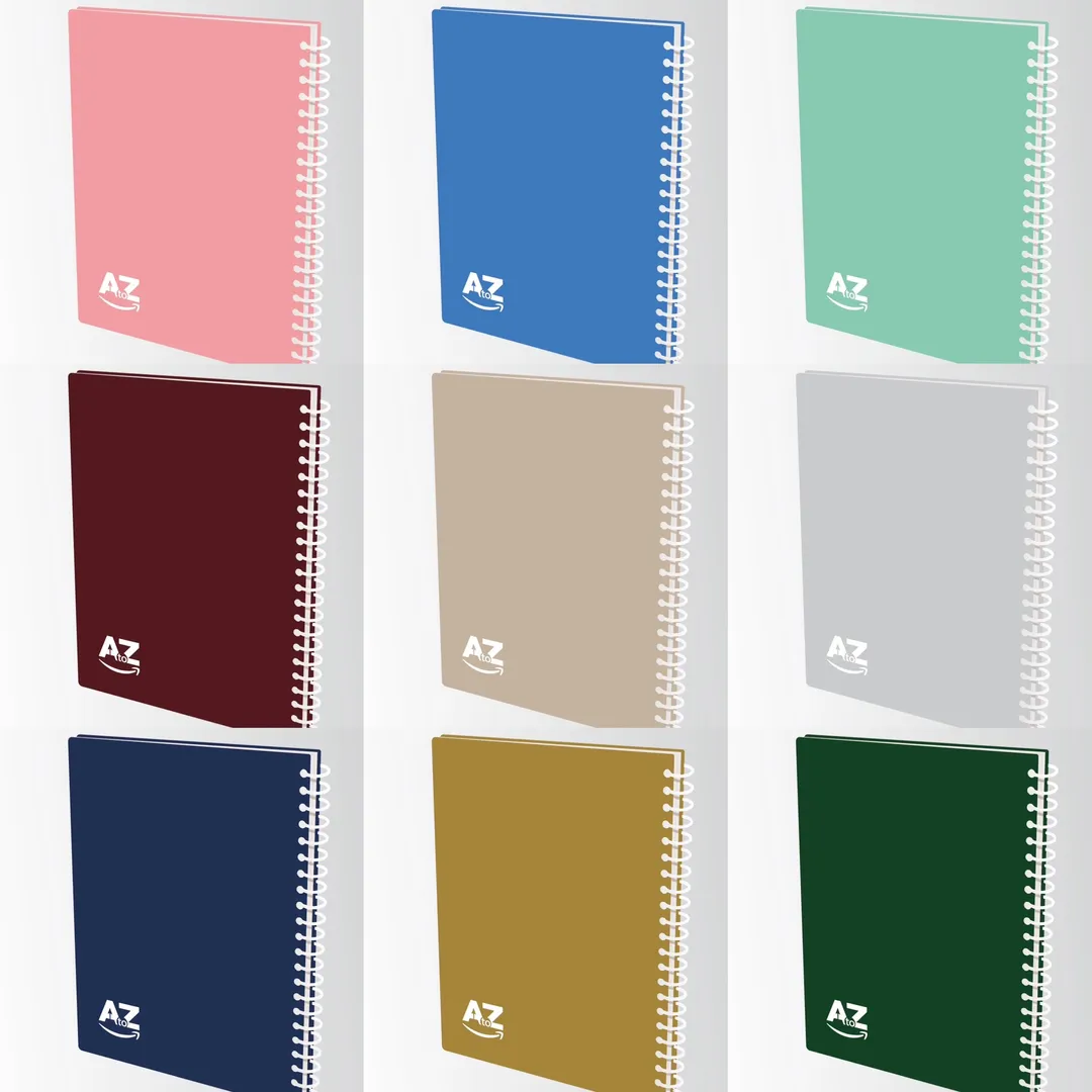 دفتر سلك عربي A TO Z 8X10-1
